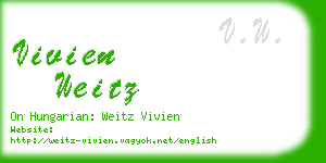 vivien weitz business card